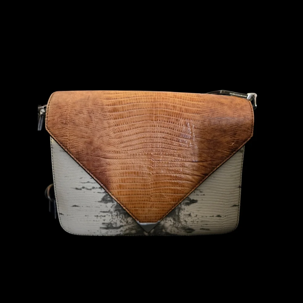 Alexander Wang Tan and White Crossbody Bag Ltd Edition Authentic - Picture 3 of 11